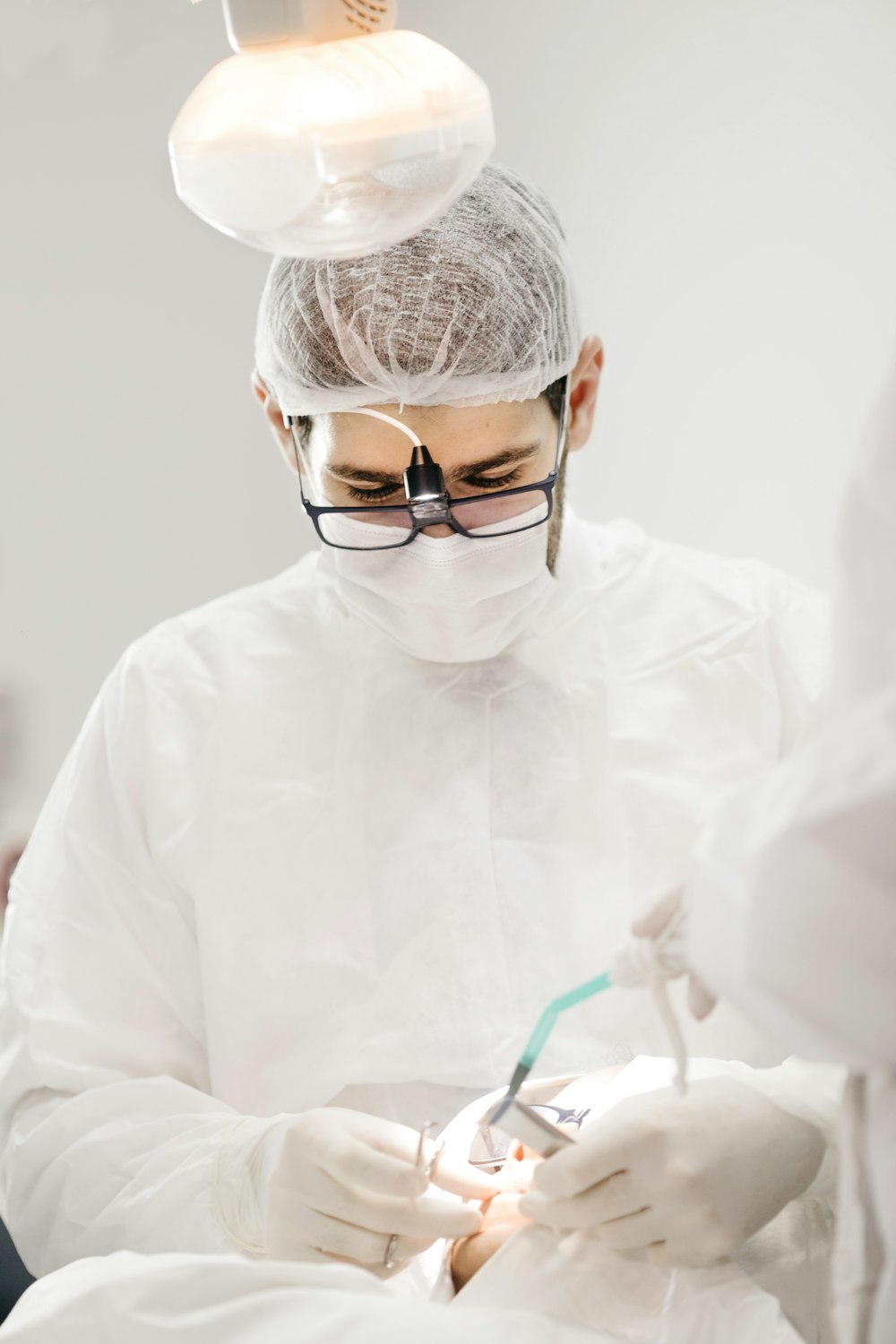 Oral surgery in progress at our clinic